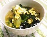 焼肉屋さん風！簡単！チンゲン菜のスープ作り方12写真