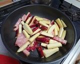 サツマイモとベーコンのきんぴら作り方3写真