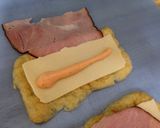 お弁当に！うす揚げ明太ハムチー巻き作り方2写真