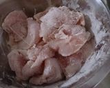 鶏胸肉で揚げ玉フライ作り方2写真
