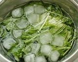 水菜のシャキシャキサラダ作り方1写真