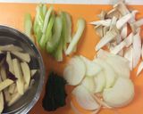鶏むね肉とさつま芋のクリーム煮作り方2写真