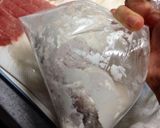 極力手を汚さない　フライ衣のつけ方作り方4写真