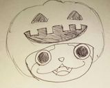 キャラ弁 ジバニャン(ハロウィンver)作り方2写真