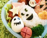 ハロウィンキャラ弁☆オバケミッキー作り方6写真