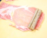 テリテリ♪豚肉ごぼう巻き☆蓮根添え作り方4写真