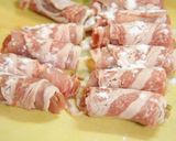 テリテリ♪豚肉ごぼう巻き☆蓮根添え作り方5写真