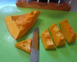 最速のかぼちゃの味噌汁作り方4写真