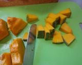 最速のかぼちゃの味噌汁作り方5写真