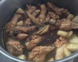 ほろっと崩れる☆手羽元とゴボウの甘酢煮作り方3写真