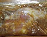 クリスマスのチキン♡林檎と焼肉のタレで作り方3写真
