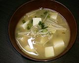 ★えのきの簡単味噌汁★作り方4写真