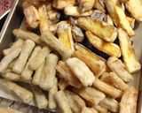 サツマイモごぼうレンコン♡根菜の甘酢揚げ作り方5写真
