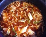 ♪いつものキムチ鍋より大人味キムチチゲ♪作り方4写真