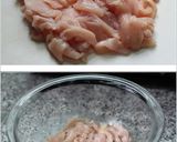 鶏むね肉の丸め焼き＊バジル＆パルメザン＊作り方1写真