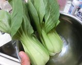 豚肉の洋風チンゲンサイ巻き作り方1写真