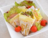 軽食に☆米粉クレープのハムチーズ作り方14写真