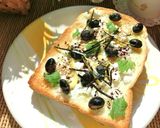 紫蘇香る❀　カッテージ×黒豆のトースト作り方4写真
