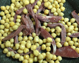 牛ハツとヒヨコ豆の炒め、トマトソース掛け作り方6写真