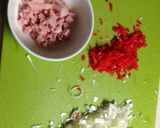 紅生姜で炒飯作り方2写真