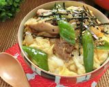 食べ応えアリ！　⋆焼き親子丼。作り方11写真
