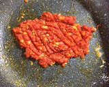 牛ハツとヒヨコ豆の炒め、トマトソース掛け作り方3写真