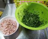 せりとベーコンのふりかけ作り方1写真