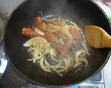 クリスマスに海老のトマトクリームパスタ作り方3写真