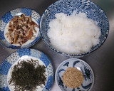 秋刀魚と乾燥めかぶの混ぜご飯♪作り方1写真