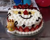 サンタのクリスマスケーキ デコレーション作り方12写真