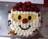 サンタのクリスマスケーキ デコレーション作り方15写真