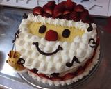 サンタのクリスマスケーキ デコレーション作り方16写真