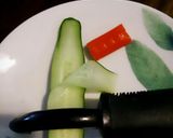 お弁当♪簡単くるくるカニかまきゅうり作り方1写真