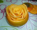 柿の飾り切り～花～作り方4写真