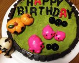 バースデーケーキ マジパン オラフ ブタ作り方15写真