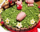 バースデーケーキ マジパン オラフ ブタ作り方16写真