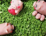 バースデーケーキ マジパン オラフ ブタ作り方17写真