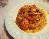 秋鮭とケッパーのトマトクリームパスタ作り方9写真