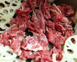 簡単おかず、れんこんと牛肉の炒め煮作り方4写真