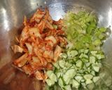 豆腐のキムチ和え♪作り方2写真