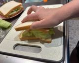 ベーコンキャベツ(レタス)ホットサンド作り方5写真