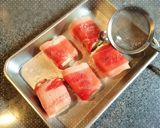 豆腐の豚肉巻　オイスターソース炒め作り方1写真
