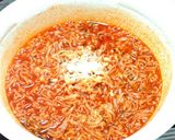 簡単☆チキンラーメンで太陽のトマト麺風♪作り方3写真