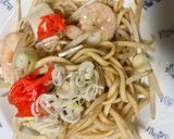 簡単　屋台の焼きうどん（海鮮）作り方16写真