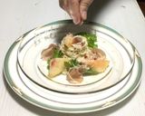 桃とセロリと生ハムの冷製パスタ作り方43写真