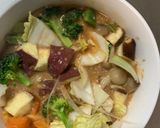 お一人様オム親子丼味根菜たっぷり野菜炒め作り方18写真