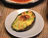 ＊お手軽、アボカドとベーコンのチーズ焼き作り方7写真