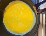 卵を乗せたチキンライス（オムライス）作り方10写真