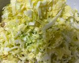 豆腐と鶏胸肉でヘルシーお好み焼き作り方3写真