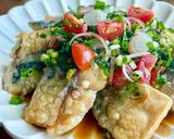 さっぱり美味♡鯖と香味野菜の南蛮漬け風作り方6写真